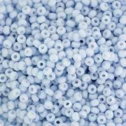 Preciosa Seed beads 11/0 - 2 mm - Solgel - Blue 1 Dyed Chalkwhite x20g