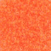 Preciosa Perles rocailles 11/0 - 2 mm - Crystal Neon Orange Lined x20g
