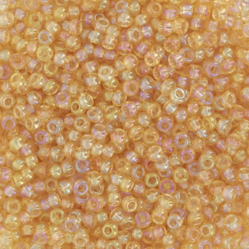 Preciosa Seed beads 11/0 - 2 mm - Light Topaz AB x20g