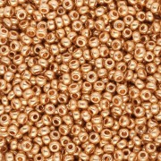 Preciosa Seed beads 11/0 - 2 mm - Gold Metallic x20g|raw }}
