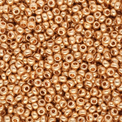 Preciosa Seed beads 11/0 - 2 mm - Gold Metallic x20g