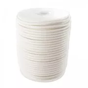 White - Leather cord 2mm white x 25m Leather cord 2mm white x 25m