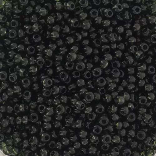Preciosa Seed beads 11/0 - 2 mm - Transparent Dark Green x20g