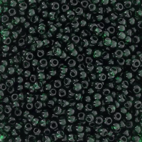 Preciosa Seed beads 11/0 - 2 mm - Transparent Pine Green x20g