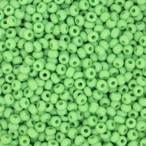 Preciosa Seed beads 11/0 - 2 mm - Opaque Green x20g