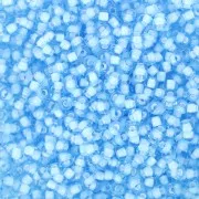 Preciosa Seed beads 11/0 - 2 mm - Aquamarine Lined White x20g