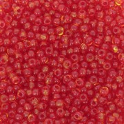 Preciosa Seed beads 11/0 - 2 mm - Harlequin Red - Yellow x20g