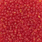 Preciosa Seed beads 11/0 - 2 mm - Harlequin Red - Yellow x20g