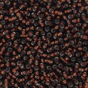 Preciosa Seed beads 11/0 - 2 mm - Dark Topaz Silver Lined x20g