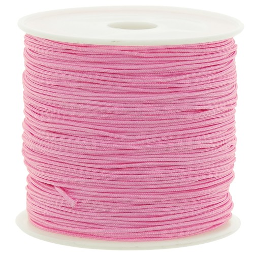 Braided nylon thread 0.8mm- Candy Pink x50m