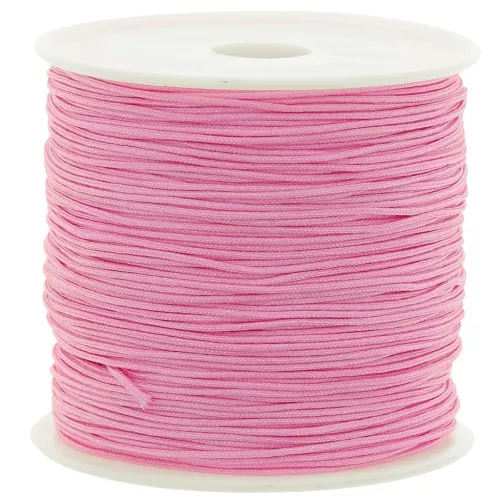 Braided nylon thread 0.8mm- Candy Pink x50m