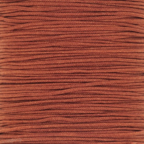Braided nylon thread 0.8mm Terracotta x50 m
