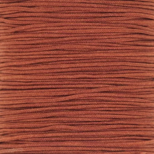 Braided nylon thread 0.8mm Terracotta x50 m