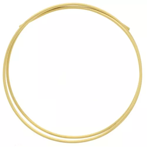 3mm Semi-hard round brass wire - Cu 73% - for jewelry making - Rough brass x1m