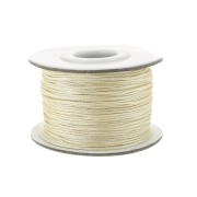 Braided nylon thread 0.8mm Ecru x50m|raw }}
