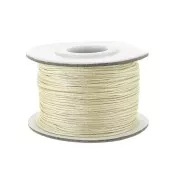 Braided nylon thread 0.8mm Ecru x50m