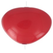 20x27mm Flat irregular bead in opaque resin - Red x1