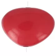 Flat irregular bead in opaque resin 20x27 mm Red x1