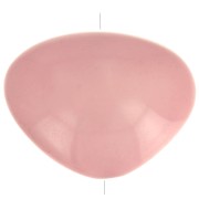 20x27mm Flat irregular bead in opaque resin - Old rose x1|raw }}