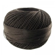 cotton yarn Lizbeth size 40 Dark Fudge n°697 x274m|raw }}