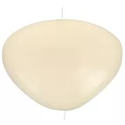 Ivory - Perle plate irrégulière en résine opaque 20x27 mm - Ivoire x1 Perle plate irrégulière en résine opaque 20x27 mm - Ivoire x1
