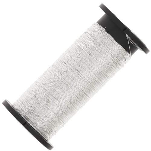 Kreinik metallic thread for gold embroidery - size 1 - Silver (001J) x40m