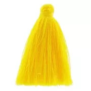 Tassel in cotton imitation 43-46 mm yellow x1