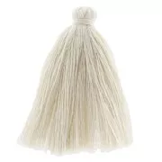 Tassel in cotton imitation 43-46 mm Beige x1