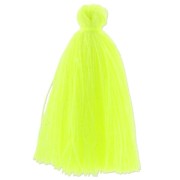 Tassel in cotton imitation 43-46 mm yellow Fluo x1