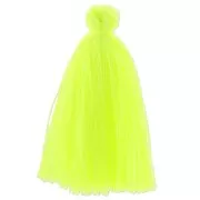 Tassel in cotton imitation 43-46 mm yellow Fluo x1