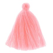 Tassel in cotton imitation 43-46 mm Light pink Fluo x1