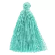 Tassel in cotton imitation 43-46 mm Teal x1