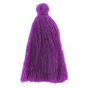 Tassel in cotton imitation 43-46 mm Amethyst x1|raw }}
