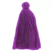 Tassel in cotton imitation 43-46 mm Amethyst x1