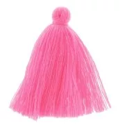 Tassel in cotton imitation 43-46 mm Fuchsia x1