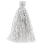 Tassel in cotton imitation 43-46 mm Grey  x1|raw }}