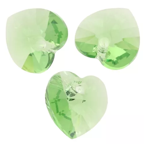 10.3x10mm PureCrystal 6228 Hearts - Reinvented Peridot x6