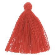 Tassel in cotton imitation 43-46 mm Red x1
