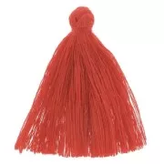 Tassel in cotton imitation 43-46 mm Red x1