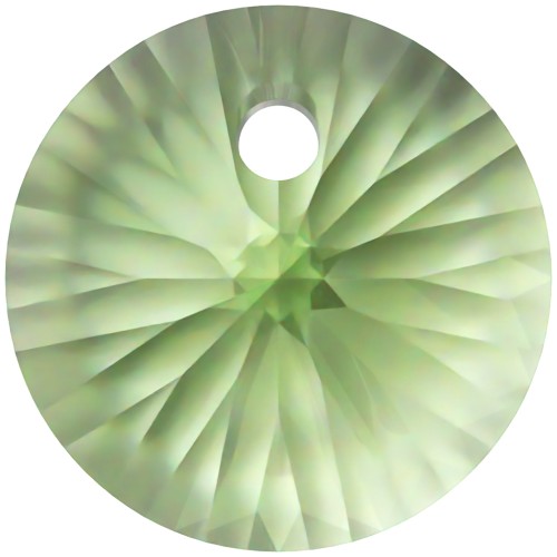 6mm PureCrystal 6428 Pendant - Reinvented Peridot x1