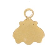 7x6mm Stainless steel 316L Mini charm bee - Gold x1