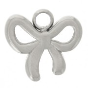 9x10mm 304L Stainless Steel Bow Charm x1|raw }}