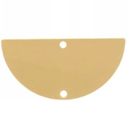 30x15mm Mounting and weaving accessory 2-hole half-moon - Gold x1