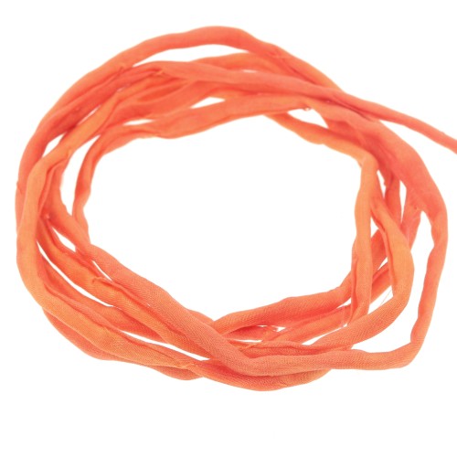 2mm Silk cord - Orange x1m