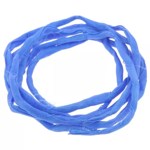 2mm Silk cord - Electric blue x1m