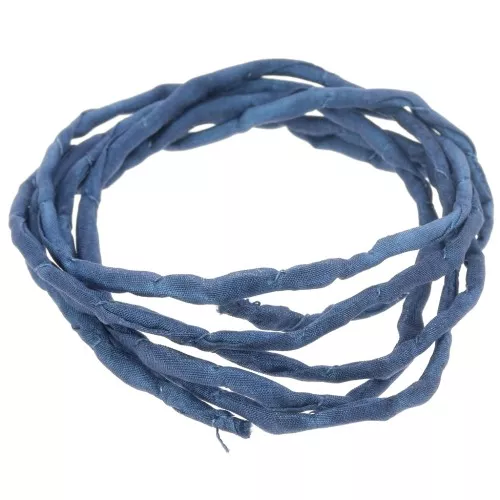 2mm Silk cord - Midnight blue x1m