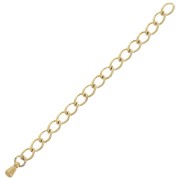 70mm Stainless steel 304L Rombo mesh extension chain - Gold x100