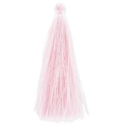Pompon in silk imitation 88-93 mm Light pink x1|raw }}