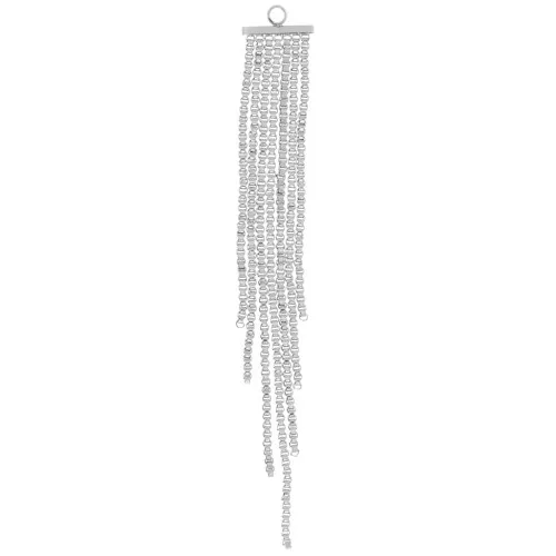 72x10mm 304L stainless steel serpentine chain fringe pendant x1