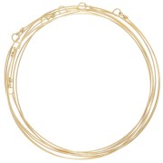 Weekly Bracelet - 7 Links - 65 mm - Gold-Plated 304 Stainless Steel